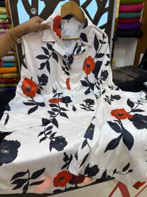 Stylish China Rayon Printed Two-Piece Collection.